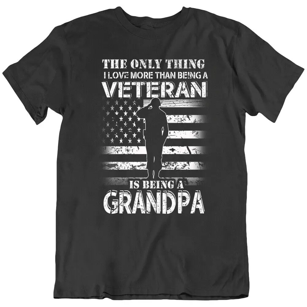 

Мужская футболка Grandpa Veteran Army Soilder Love Hero, новая