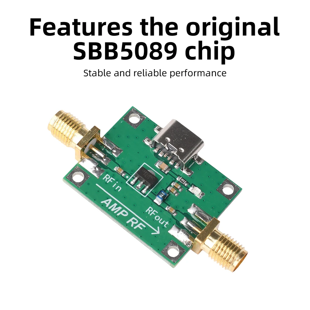 SBB5089 Original Chip RF Amplifier 5MHz-6GHz Broadband 20dB Gain 5V for Radio Communication RF Testing and Signal Transmission