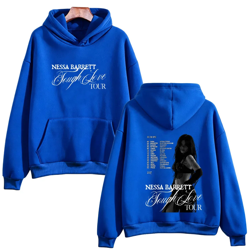 Nessa Barrett Tough Love Tour 2027 Hoodies Men Women Oversized Graphic Print Sweatshirt Casual Pullover Music Fans Streetwear
