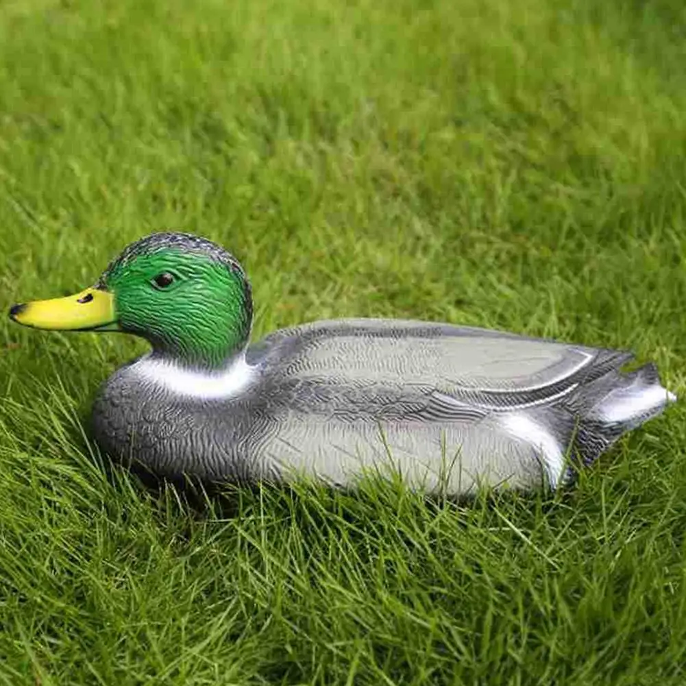 1PC Realistic Duck Hunting Lure Garden Decoration Floating Head Duck Decoy Outdoor Realistic Duck Lure Garden Decoration