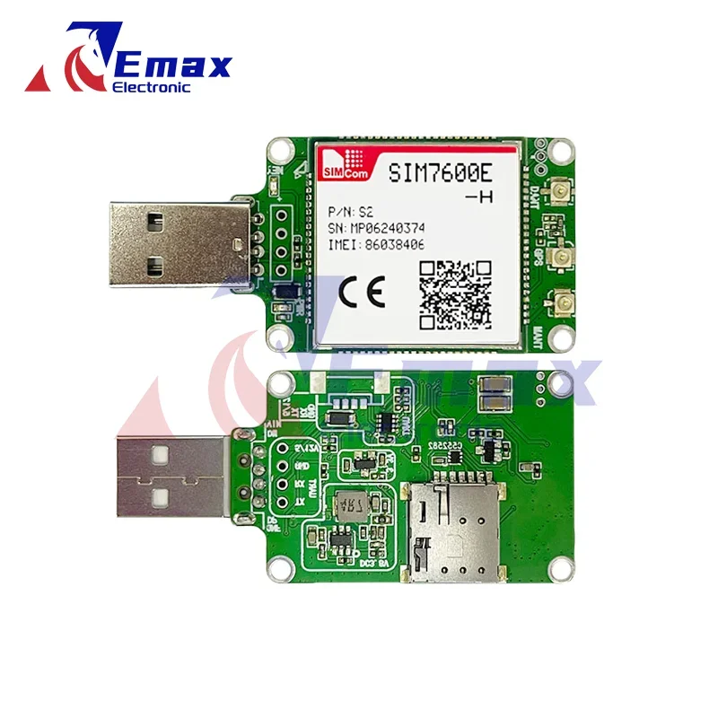 SIMcom SIM7600E-H LTE CAT4 USB Dongle breakout kit TE-A 1pcs with GPS external