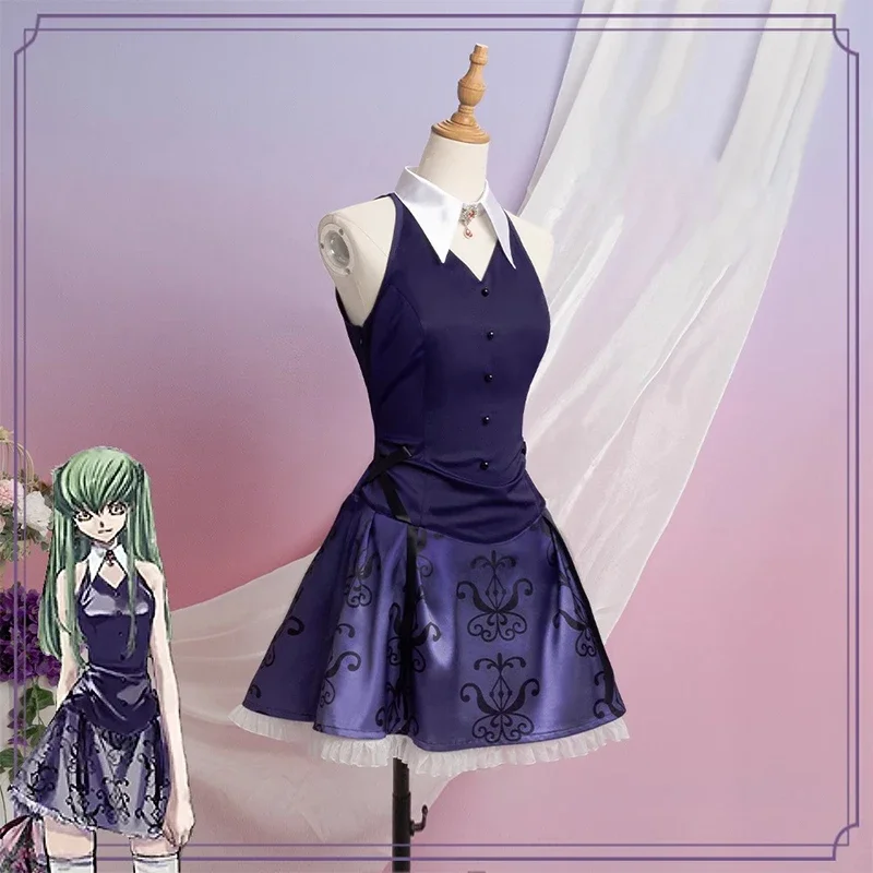 CC Cosplay Kostüme Ainme CODE GEASS Lelouch of the Rebellion Rollenspiel Uniform Halloween Weihnachten Karneval Dressing für Frauen