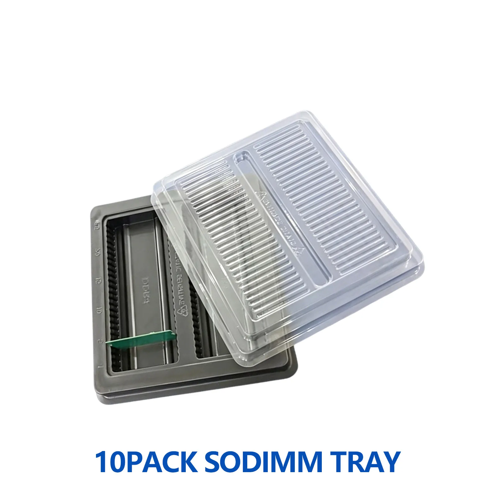 Lot of 10 Anti-Static SODIMM Tray Holds for 50PCS DDR3 DDR4 DDR5 Laptop Memory Module Storage Holder