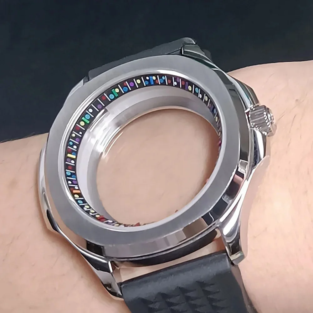 NH35 Case 39.5mm Sapphire Glass Watch Case for NH35/NH36/NH38/NH70/NH72 Movement Stainless Steel Watch Shell Fit 28.5mm Dial