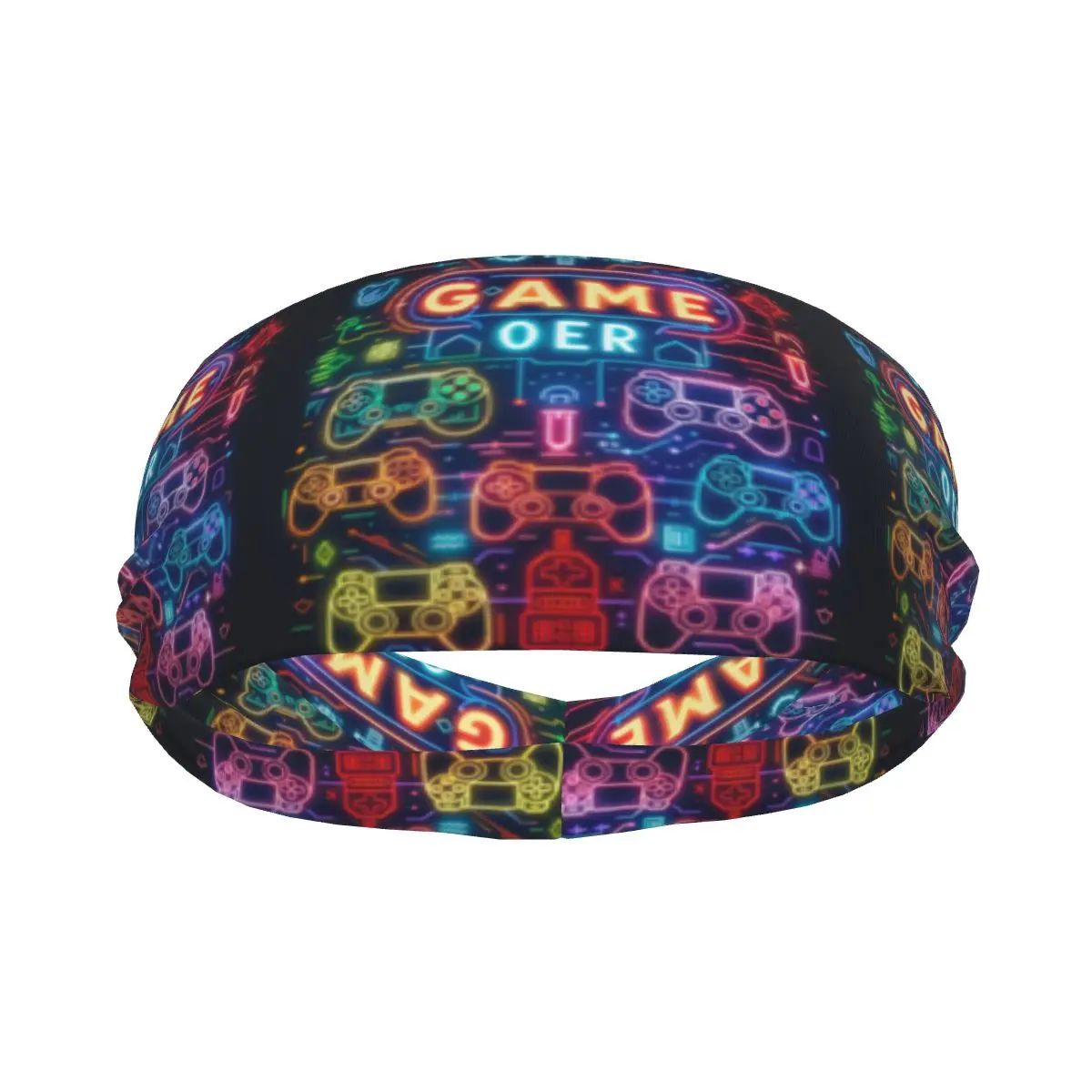 Custom Video Game Weapon Gamer Play Gaming Sport Headbands for Women Men Stretchy Moisture Wicking Gym Sweatband