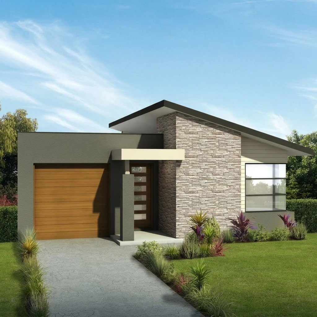 Custom Modern Prefab House Light Steel Frame Villa Single Family Residential Home with Garage