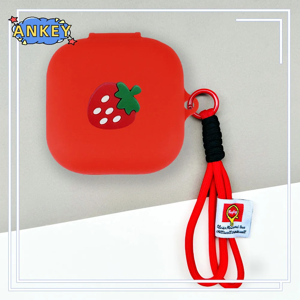ل Beats Powerbeats Pro 2 حافظة سماعة سيليكون سماعات أذن لطيف الضفدع القرش لينة واقية غطاء سماعة الرأس مع حبل الحبل
