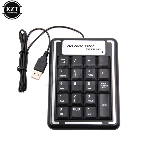Teclado numérico USB, teclado numérico Digital de 19 teclas, Mini teclado para PC, portátil, Notebook, tabletas, teclado numérico de contabilidad, existencias bancarios