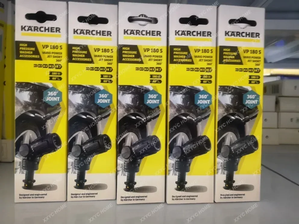 Karcher-Lavadora de alta pressão, arma curta cabeça, K2-K7 Acessórios, 180 graus