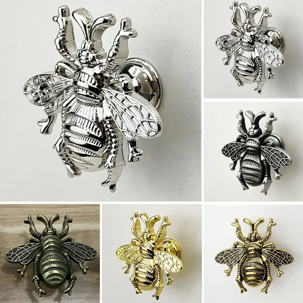 Bee Shape Wardrobe Knob Brass Cabinet Pulls Furniture Handles Door Knobs And Handles Cabinet Home Decoration