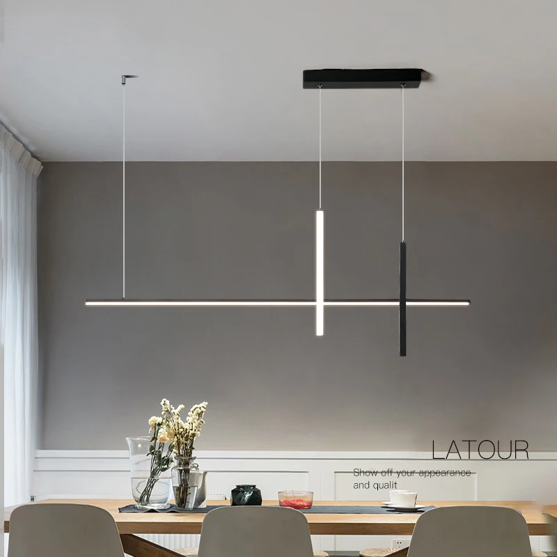 

Modern Minimalist Led Chandelier Dimmable for Table Dining Room Kitchen Bar Pendant Lamp Lighting Luster Suspension Luminaires