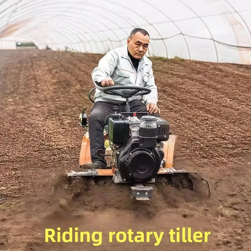 4WD Multifunctional Micro Tiller Rotary Cultivator for Paddy & Dry Land | Ditching Weeding Spraying Farm Machine