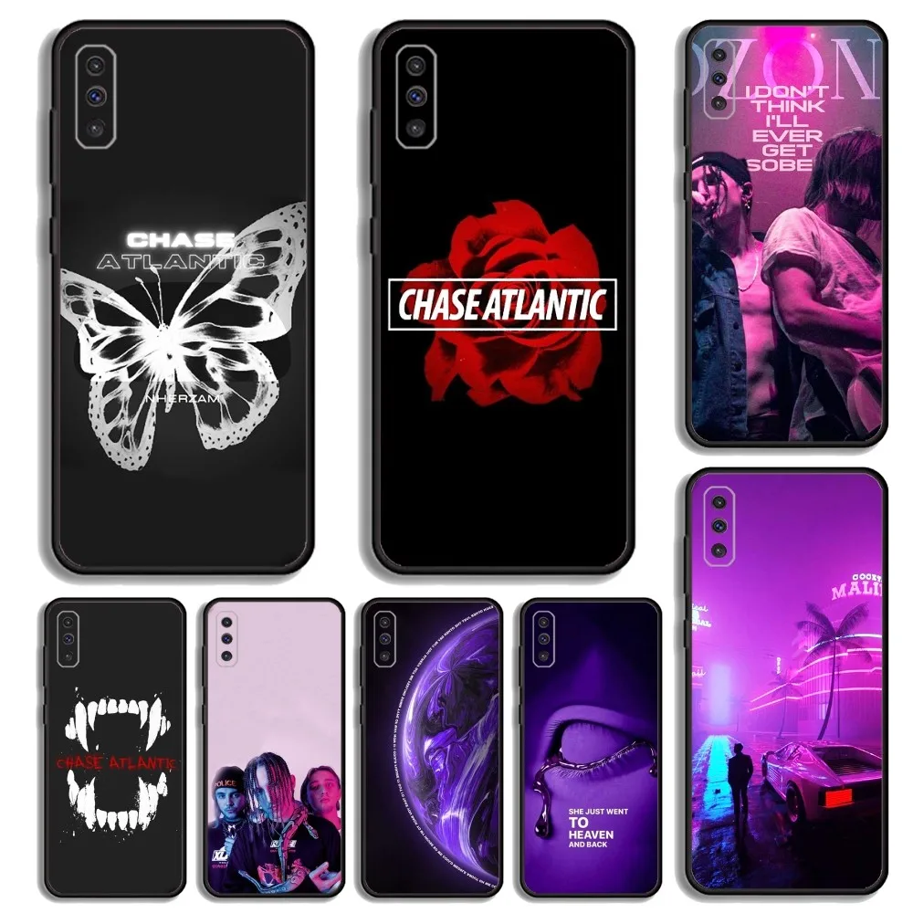 Chase Atlantic Music Group Phone Case For Samsung S23,23,22,30,21,10,9,Note20 Ultra,Lite,Ultra,5G,Plus,FE,Black Soft Case