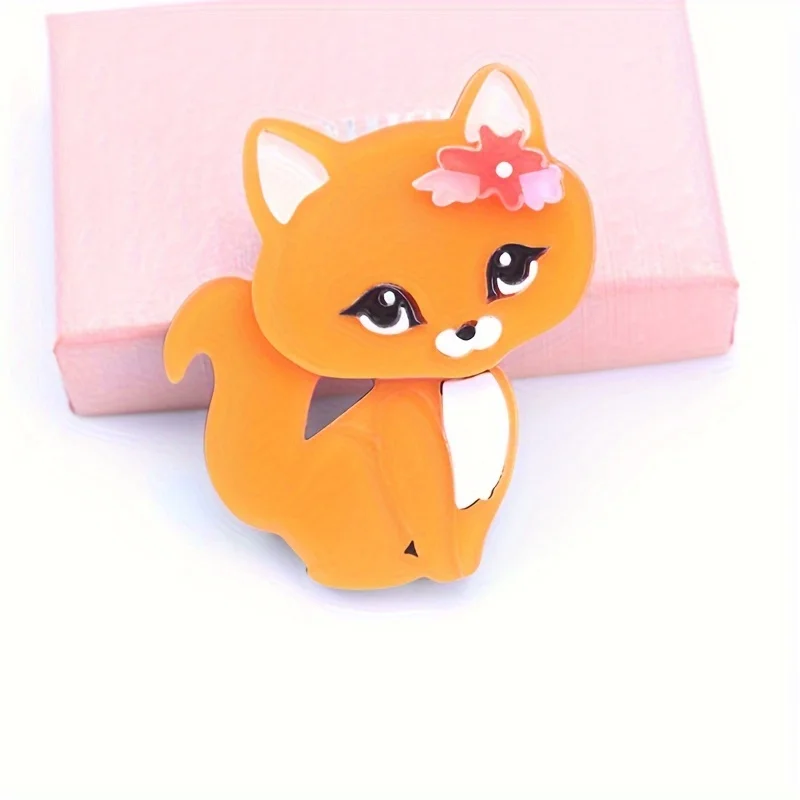 Handgemachte Mode accessoires Acryl Cartoon Tier Katze Brosche beliebte Kleidung Tasche Zubehör