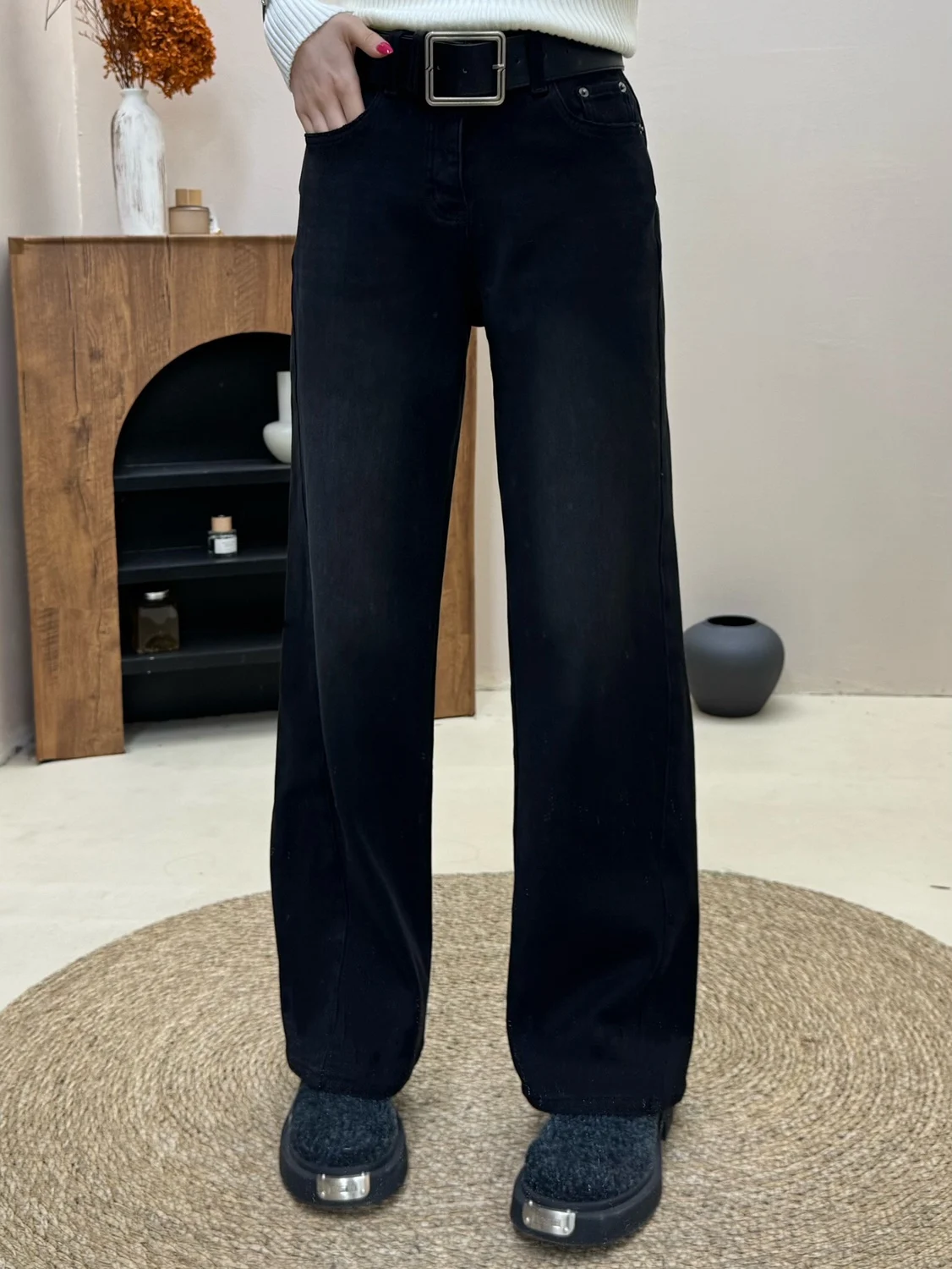 

Свободные повседневные однотонные брюки прямого кроя для женщин: модные, универсальные, зимняя новинка в европейском стиле