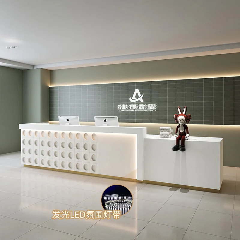Paint Company Checkout Counters Simple Modern Yoga Studio Storage Checkout Counters Fashion High-end Furniture Cajero JT40C