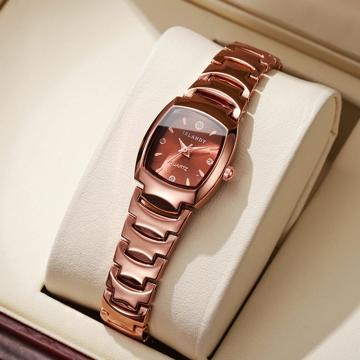 Elegant Square Analog Quartz Watch for Ladies
