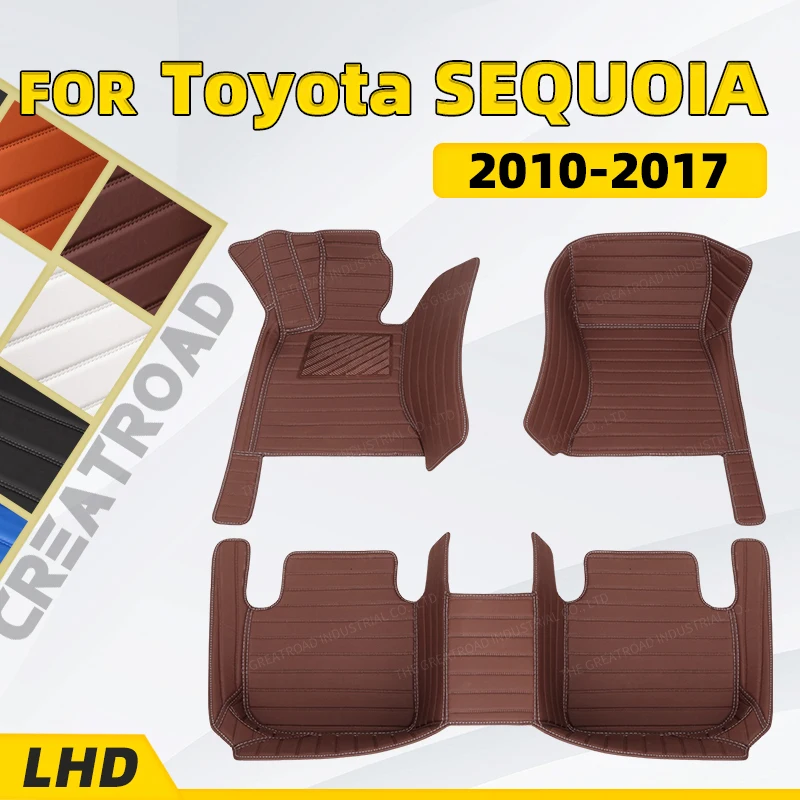 

Custom Car floor mats for Toyota SEQUOIA（Seven Seats ）2010-2017 2012 2013 2014 2015 2016 auto foot Pads automobile carpet cover