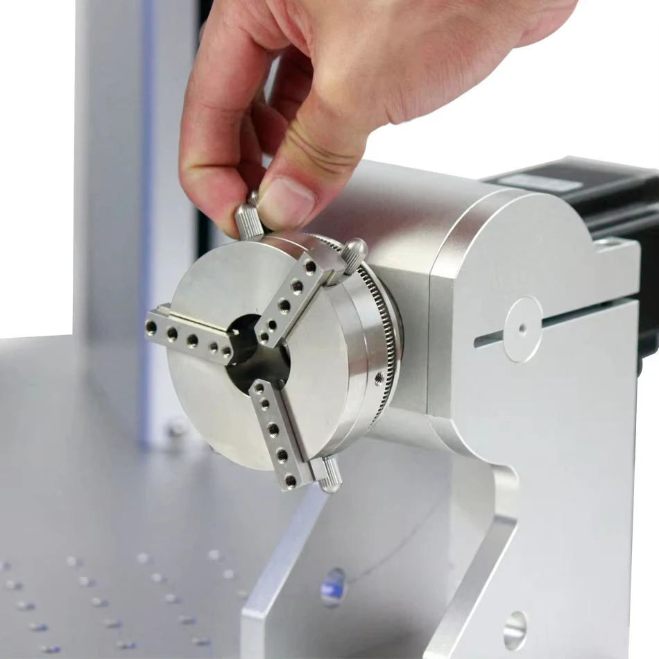 Laser Rotary Axis Stainless Steel Low Profile And Extended Height Chuck For Laser Engraving Machine Cylinder Engraving