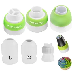 6PCS  Cake Cream Pastry Bag Nozzle Adapter Icing Piping Bag Russian Nozzle Converter Coupler For Cupcake Fondant Cookie Navidad