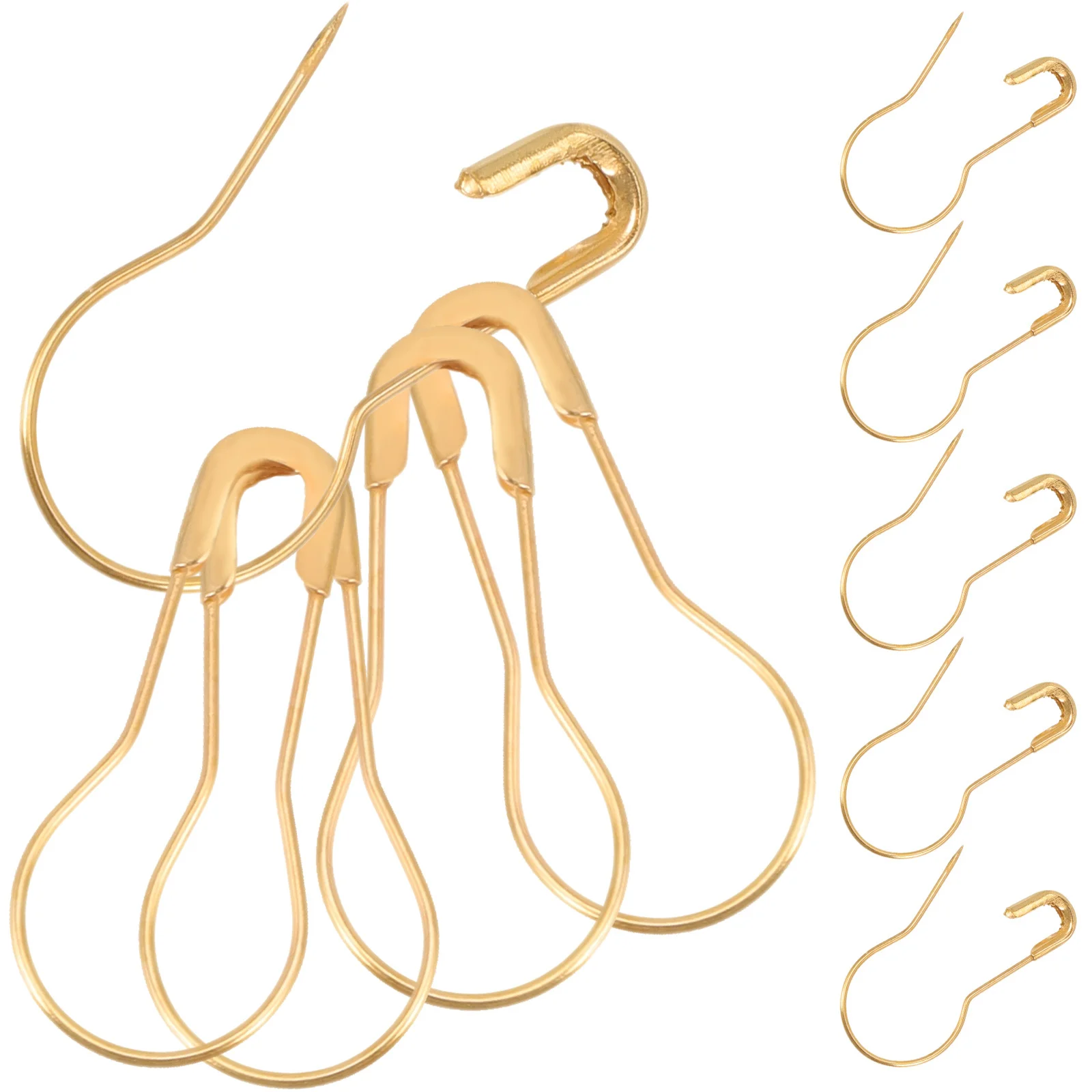 

200Pcs Gourd Bulb Safety Pins Metal Small Pins DIY Clothes Accessories for Knitting Clothing Marking DIY Clothes Accessories