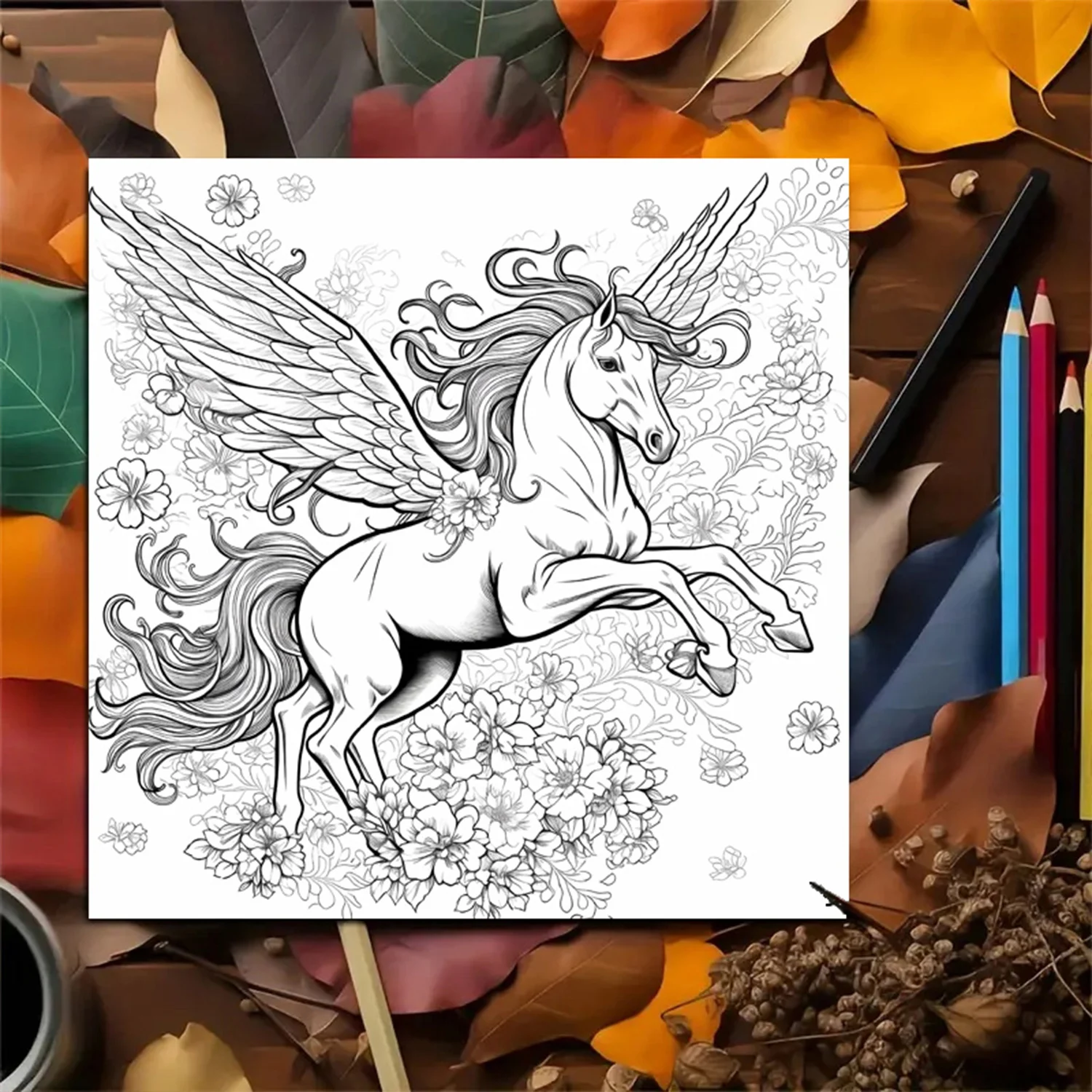 Adult Picture Book: Enchanting Unicorn Colouring Book Whimsical Animated Designs image 2