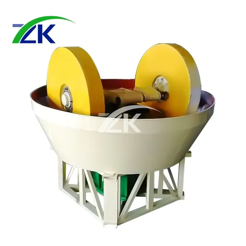 for Hot Sell 1100 5 Ton Wet Pan Mill for Gold with Machine Gold Ore Wet Pan Mill Gold Separator Machine