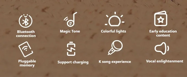 Kids Wireless Microphone Speaker Portable Home Cute Duck Karaoke with K Song Family Singing Sound Early Education Machine Gifts