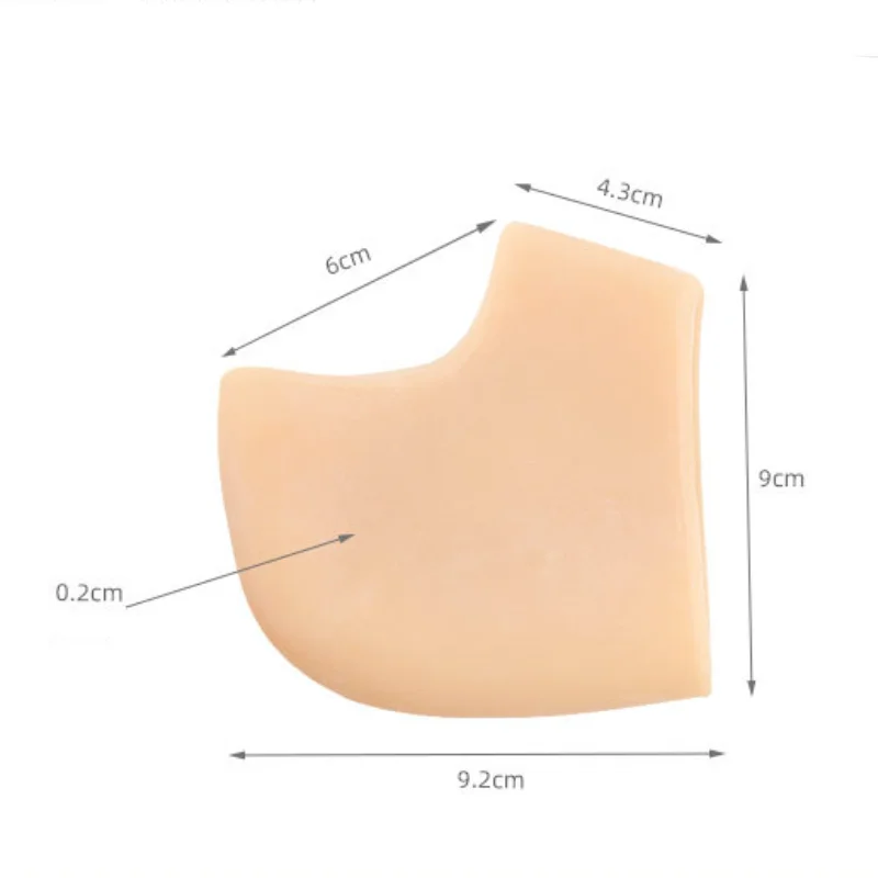 2 pz = 1 paio di Silicone strumento per la cura del piede screpolato Gel idratante calzini al tallone cura della pelle screpolata protezione per fascite plantare Pedicure