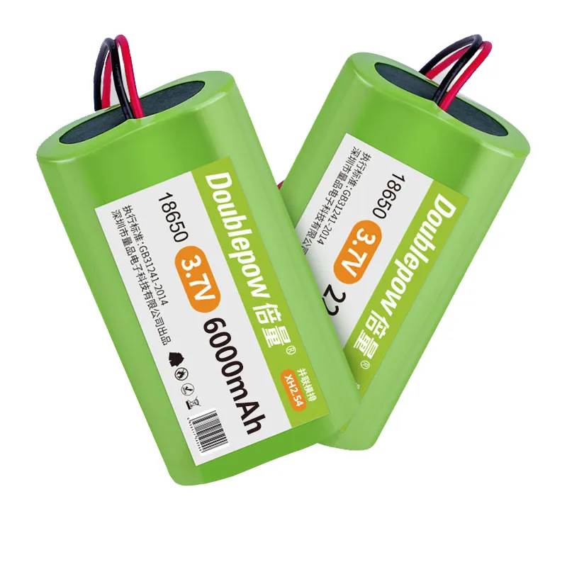 18650 akumulatory litowe 18650 wysoki prąd bateria 3.7V 4400/6000/10500mAh akumulator wędkarski LED Light PH2.0 Plug