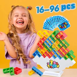 48 Tetra Tower Spiel Balance тетрис Turm Puzzle Brettspiel Kinder Baustein Spielzeug 3D Puzzle Block DIY Montage russisches Puzzle