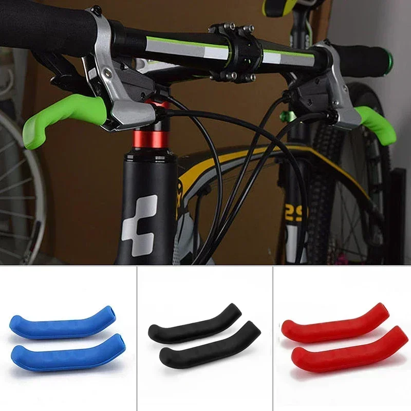 1Pair Silicone Bike Brake Handle Covers Anti-skid Bicycle Brake Sleeve Protector MTB Road Bike Brake Lever Grips Covers Sleeve