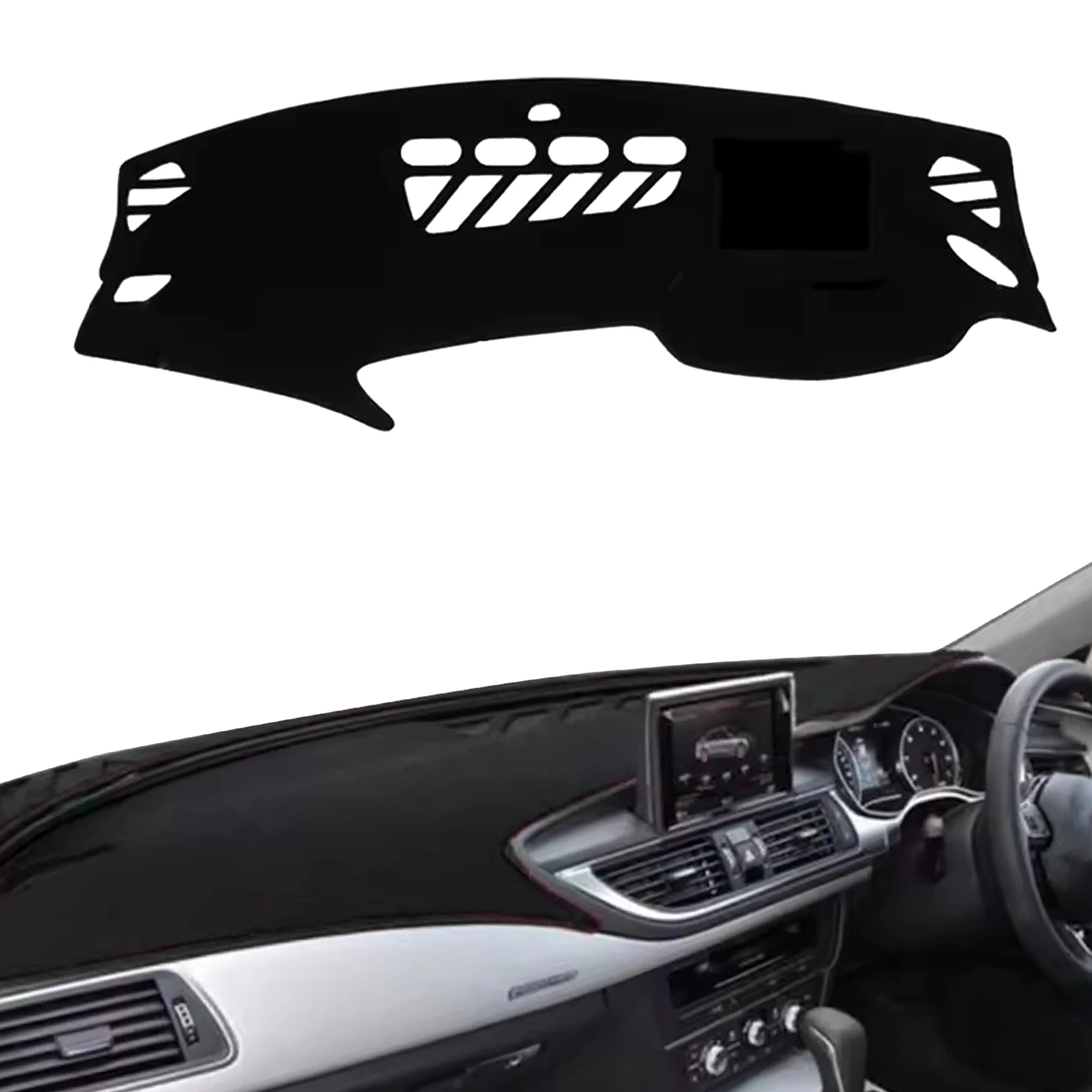 for Audi A7 2010 2011 2012-2017 Anti-Glare Dashmat Dashboard Cover Dash Mat Sun Block Anti-UV Non-Slip Car Protector Mat