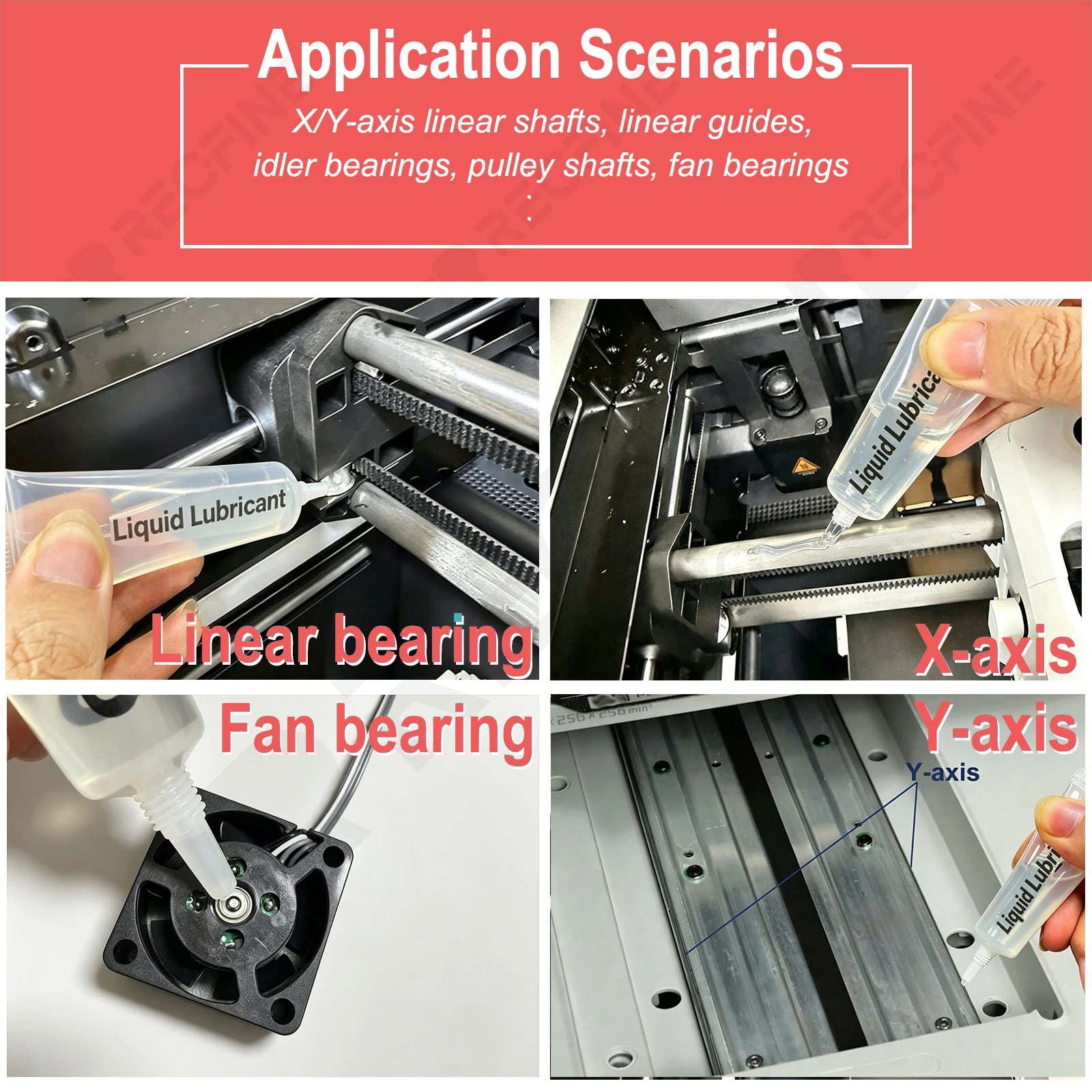 Professionelles 3D-Drucker-Schmierfett und flüssiges Schmieröl für Elegoo Anycubic Bambulab FDM Resin 3D-Drucker-Zubehör. – Detail 6