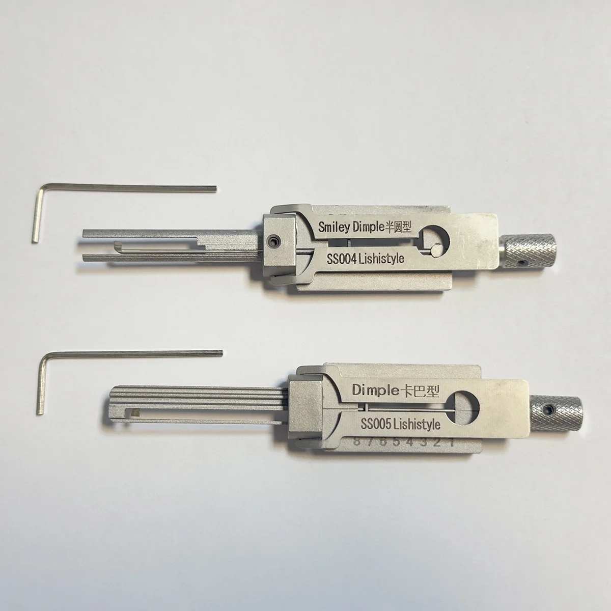 SS004 SS005 NEUES 2-in-1 Ziviles Schlossöffnungs- und Decoder-Set für professionelle Schlosser zum Öffnen von Zylindern – Detail 1