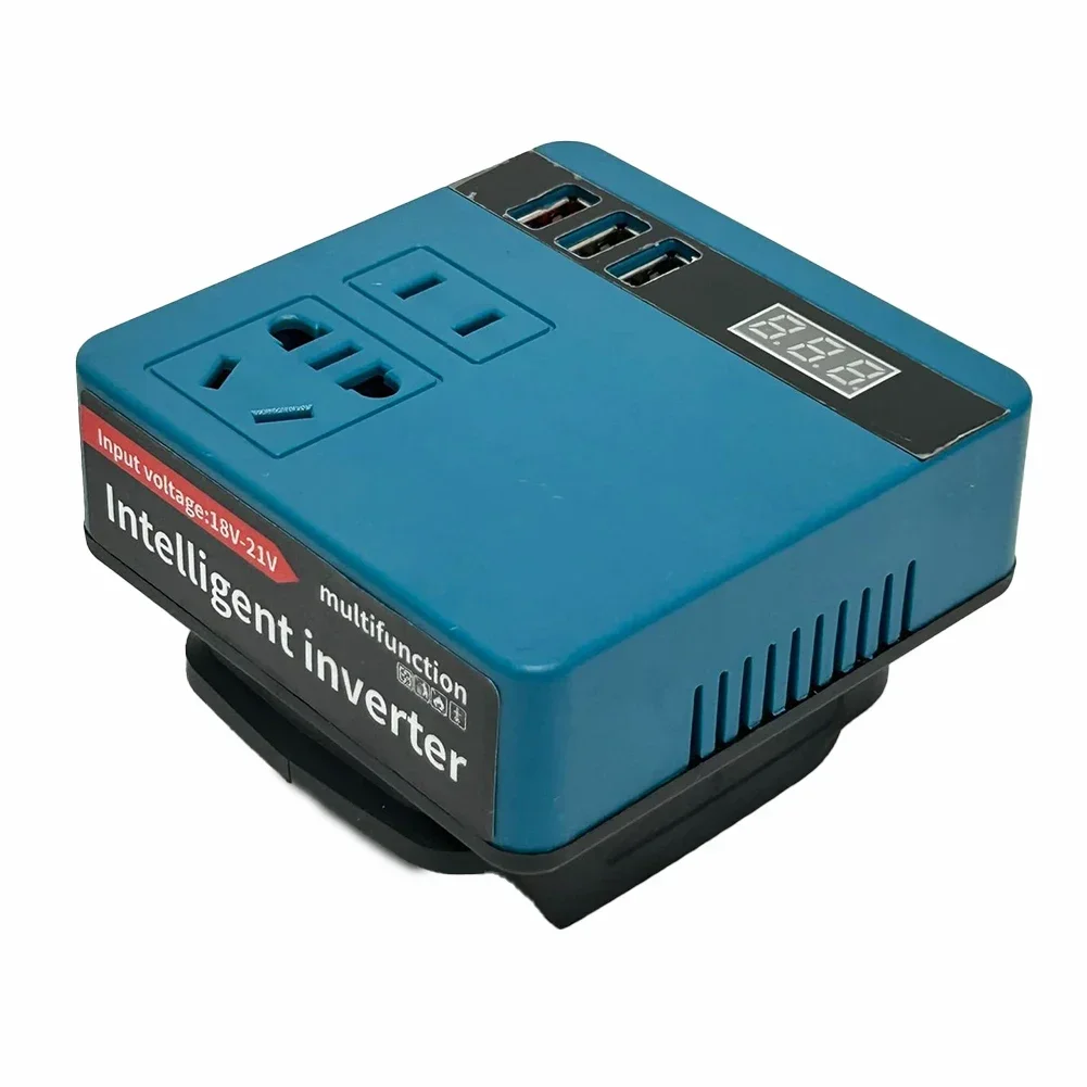 Lithium Battery Inverter With Current Display AC 220V/DC 5V/12V Inverter Power Bank Battery Transformer