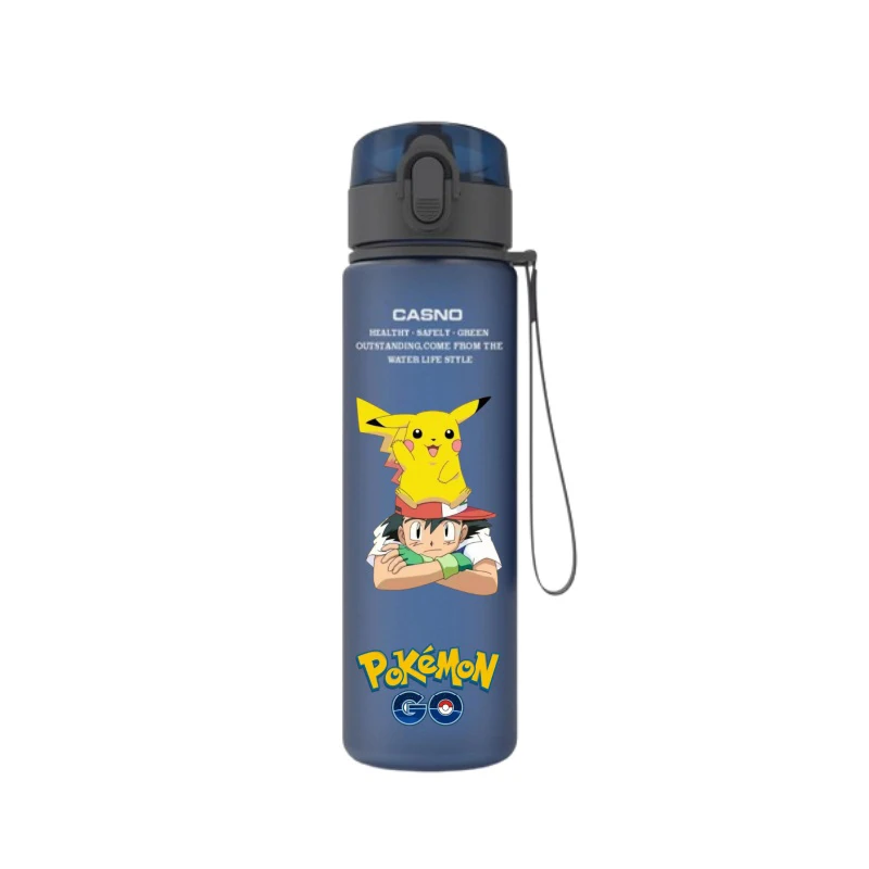 كوب ماء بوكيمون محمول ، جينغار لطيف ، رياضات خارجية ، سعة كبيرة ، زجاجة ماء شرب للأطفال ، زوجين ، أنيمي