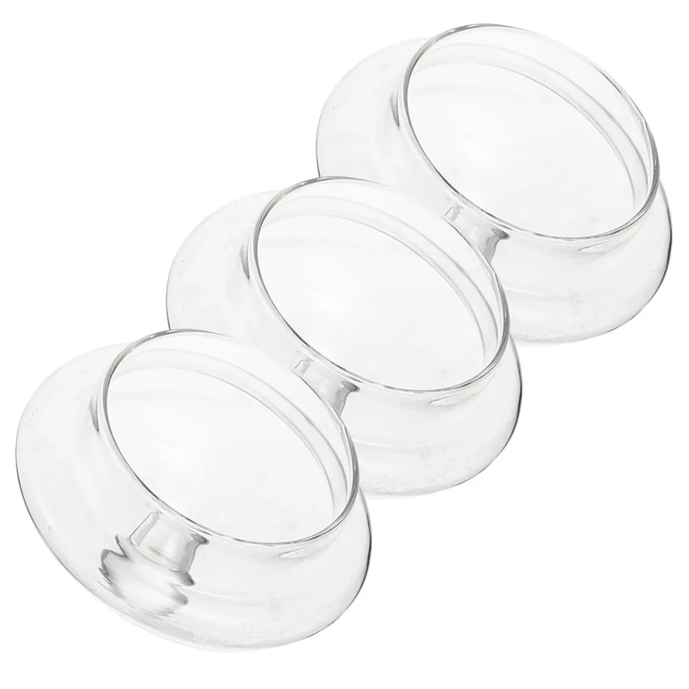 

3Pcs Glass Teapot Caps Sturdy Protective Lids for Tea Kettles Prevent Spills Dust Resistant Cover Ideal Replacement Tea Pot