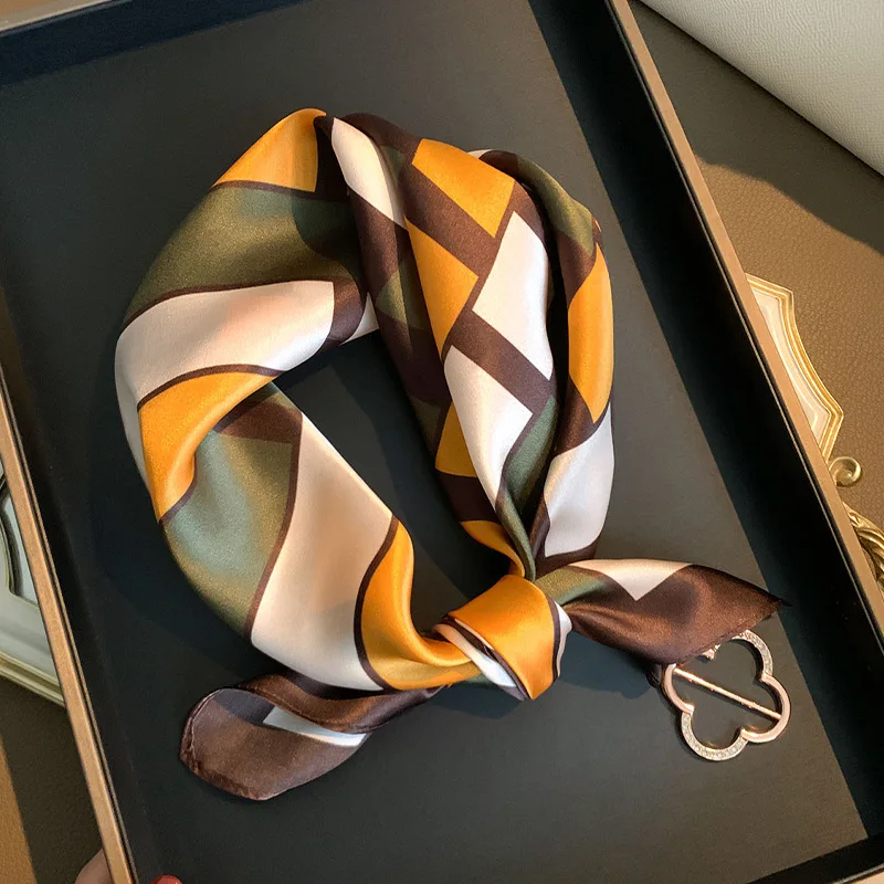 

100% Real Silk Scarf Luxury Hairband Headband Ribbon Scarfs Woman Headscarf Shawl Daily Outdoor Home Decoration