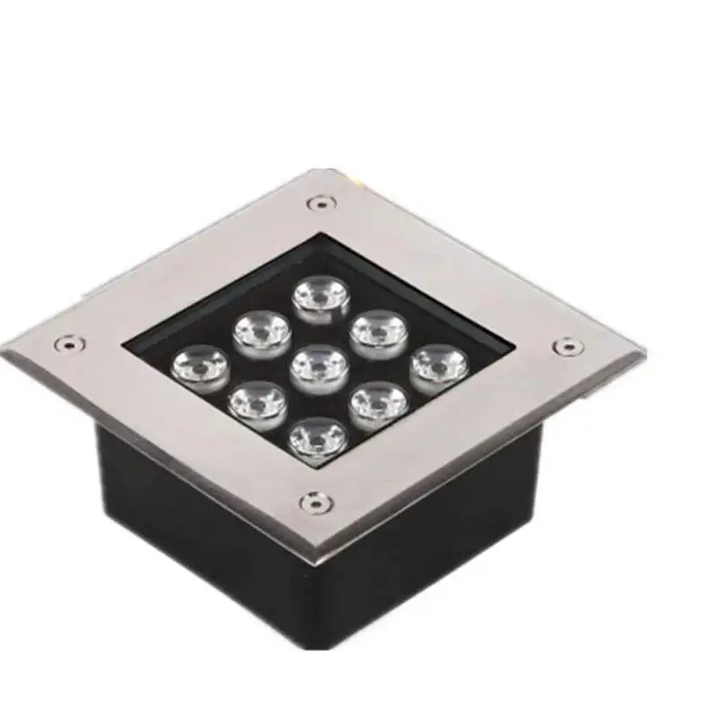 LED Underground Light 9W IP68 lampada da terra impermeabile Outdoor Ground Spot Landscape Garden Path sepolto Yard