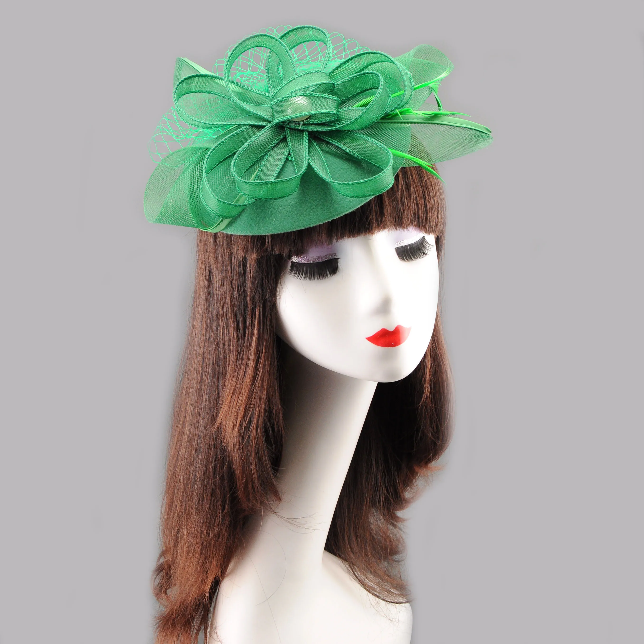Vintage Elegant Bow Mesh Fascinator, Korean Style Lady Hair Accessory for Cheongsam, Evening Dress, Fashion Show, Banquet & Phot view 4