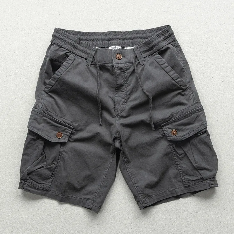 

Летние мужские шорты-карго, хлопковые шорты, корейская мода, короткие брюки цвета хаки, мужская одежда в стиле Харадзюку, горячие продажи, повседневные спортивные штаны