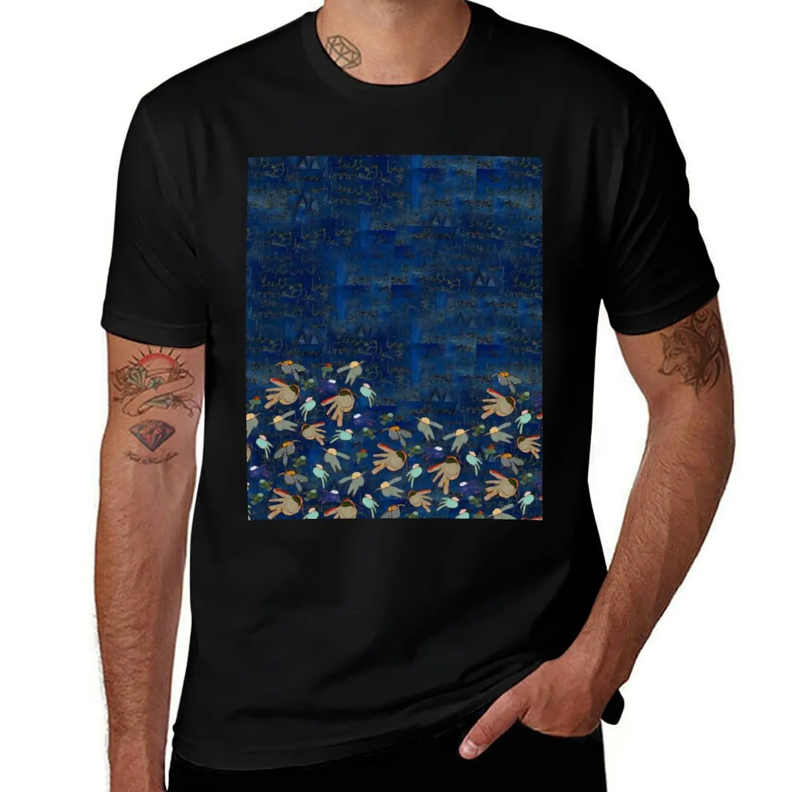 

Sea of Birds - Midnight T-Shirt t shirt man cotton t shirt for man 100 percent cotton man t shirt summer T-shirt
