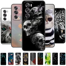 For OPPO Reno 12 Pro Case Soft Silicone Cool Wolf Shockproof Cover for OPPO Reno 12 Reno12 Pro TPU Coque Lion Fundas 2024
