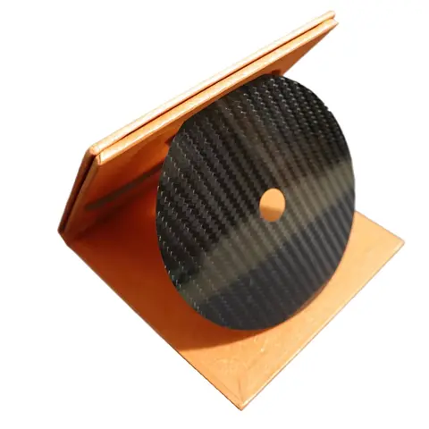 하이 엔드 탄소 섬유 CD 테이프 디스크 매트 기본 튜닝 패드 Hifi 오디오 턴테이블 기계 충격 방지 충격 흡수 장치 진동-Y96A