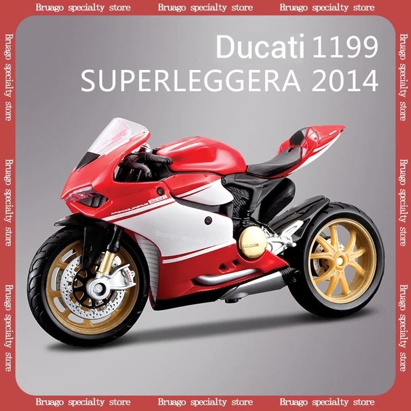 Maisto 1:18 2014 Ducati 1199 Simulation Die Casting Alloy Motorcycle Racing Model Enthusiast Collection Decoration Toy Gift