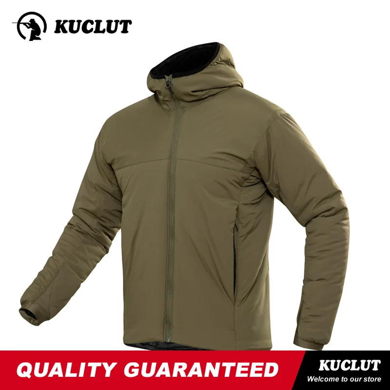 Picture 4: Hooded Man Winter Camo Tactical Jacket Lightweight Thickened Cotton-padded Water Proof Coat Training Camping Hiking Outerwear