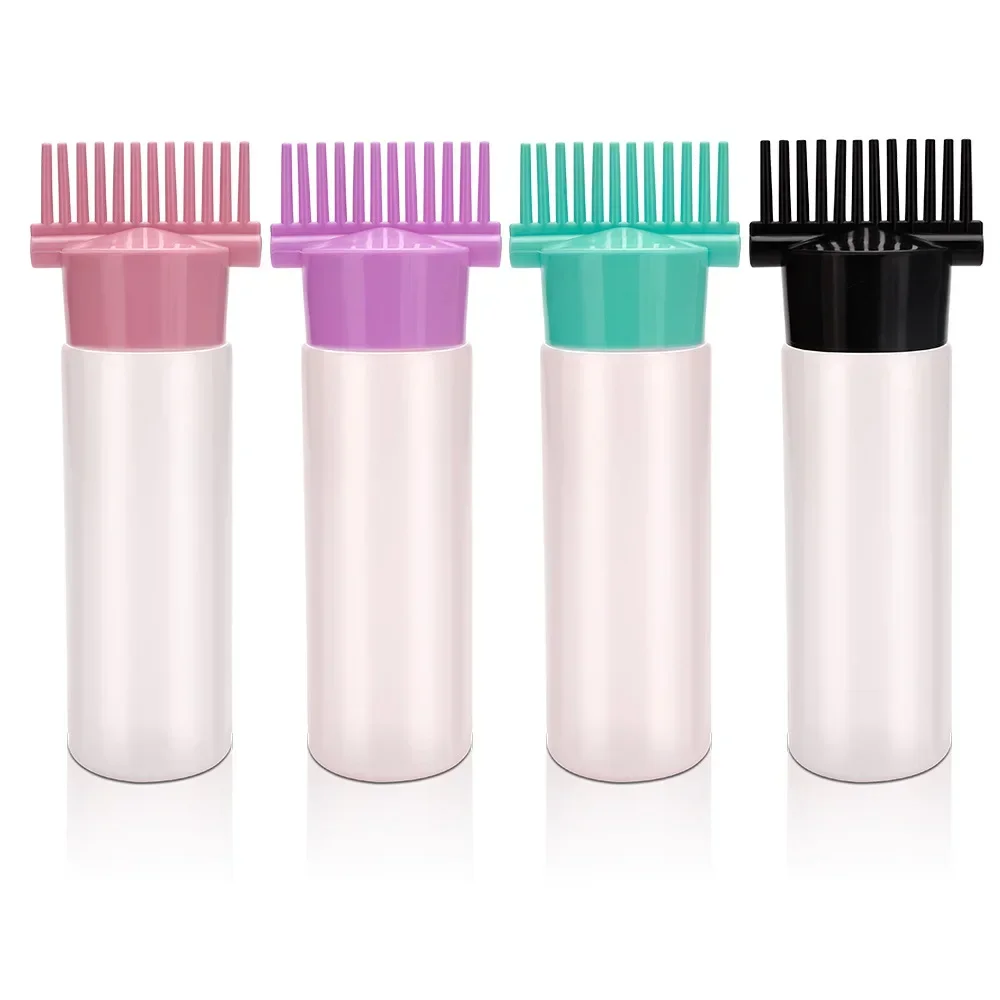 Multicolor 6OZ Portable Scalp Applicator Liquid Comb Hair Roots Massage Medicine Comb Hair for Hair Growth Serum Oil Nourish