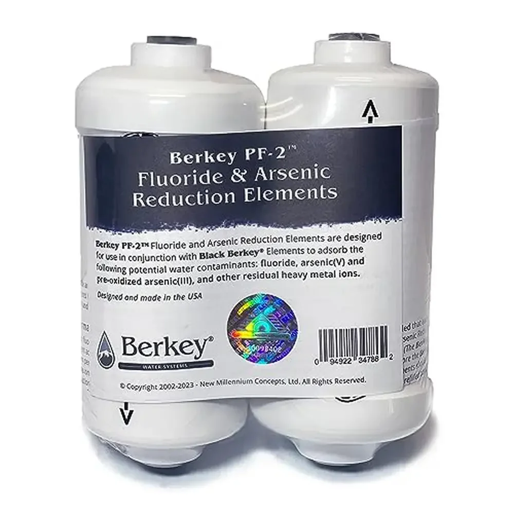 PF-2 Fluoride Arsenic Reduction Elements Set van 2 geactiveerde aluminiumoxide zwaartekracht-Fed waterfiltervervanging Authentiek langdurig