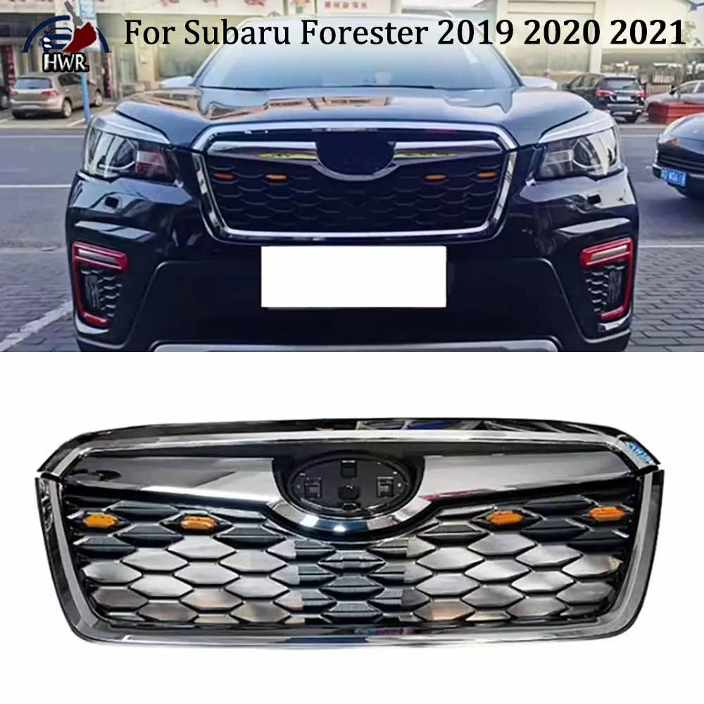 Front Bumper Insert Mask Grille For Subaru Forester 2019 2020 2021 ABS Modified Bodykit Parts Upgrade Sport X-Break Appearance